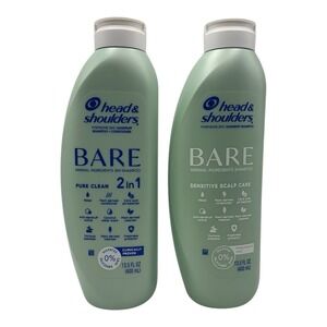 Head & Shoulders‎ Bare Shampoo 13.5oz 2pk - Dandruff Care